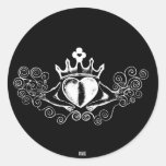 Le Claddagh (blanc) Autocollants