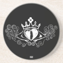 Le Claddagh (blanc) Dessous De Verre