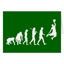 Le claquement de basket-ball trempent l'évolution  cartes de vœux