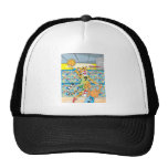 Le claquement de basket-ball trempent par le tigre casquette de camionneur
