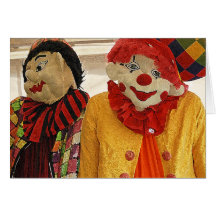 Le clown costume la carte