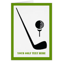 Le club et la boule de golf noircissent, coutume v cartes de vœux