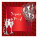 Le cocktail monte en ballon la fête d'anniversaire invitations personnalisées