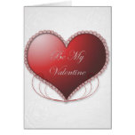 Le coeur de dentelle soit ma carte de Valentine
