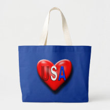 Le coeur de l'Amérique d'amour Sacs