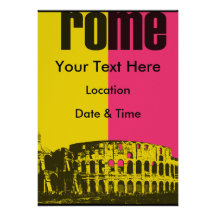 Le Colisé à Rome Invitations Personnalisables