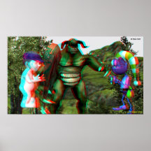 le combat Hollywood de 3D Troll voyage DANS 3D Posters