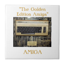 LE COMMODORE D'OR AMIGA D'ÉDITION CARREAUX EN CÉRAMIQUE