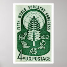 Le congrès 1960 de sylviculture du monde posters