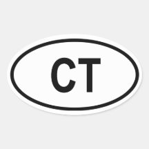 Le Connecticut "CT " Autocollants