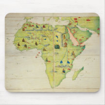 Le continent de l'Afrique Tapis De Souris