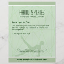 Le Convergent raye l'insecte de Pilates Prospectus Personnalisés