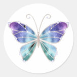 Le cool ombrage le papillon d'ailes d'arc-en-ciel autocollants