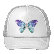 Le cool ombrage le papillon d'ailes d'arc-en-ciel casquette de camionneur