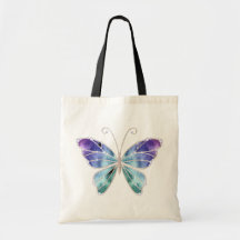 Le cool ombrage le papillon d'ailes d'arc-en-ciel sacs fourre-tout