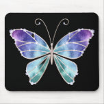 Le cool ombrage le papillon d'ailes d'arc-en-ciel tapis de souris