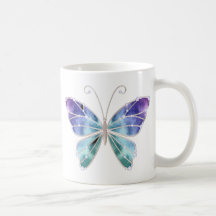 Le cool ombrage le papillon d'ailes d'arc-en-ciel mugs à café