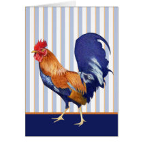 Le coq barre la carte cartes