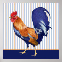 Le coq barre l'affiche