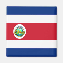 Le Costa Rica - drapeau national de Rican de côte Magnets Pour Réfrigérateur
