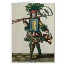 Le costume du jardinier carte de vœux