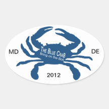 Le crabe bleu autocollants