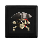 Le crâne de pirate de jolly roger boîte à babioles