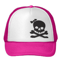 Le crâne et les os croisés des femmes casquettes