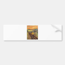 Le cri perçant - Edvard Munch Autocollant Pour Voiture