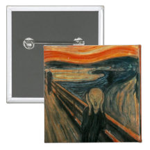 Le cri perçant - Edvard Munch Pin's Avec Agrafe