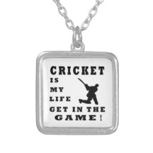 Le cricket est ma vie pendentif