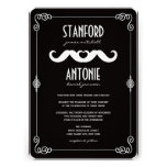 Le cru classique d'amour de moustache met en roule invitations