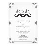 Le cru classique d'amour de moustache met en roule invitations