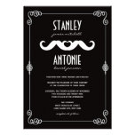 Le cru classique d'amour de moustache met en roule invitations