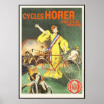 Le cru fait un cycle l'affiche de publicité de bic