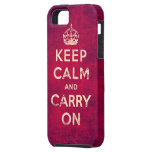 Le cru gardent le calme et continuent coque Case-Mate iPhone 5