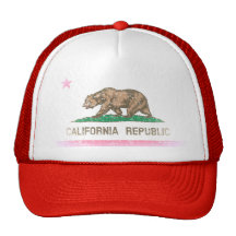 Le cru se fanent drapeau de République de la Calif Casquettes De Camionneur
