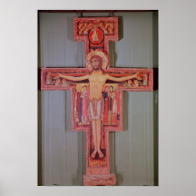 Le crucifix de St Damian Affiche