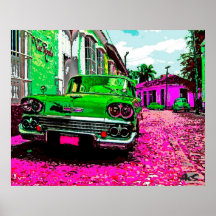 LE CUBA 58 CHEVY AFFICHES