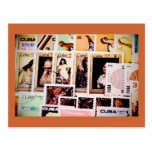 Le Cuba, timbres-poste vintages, cartes postales