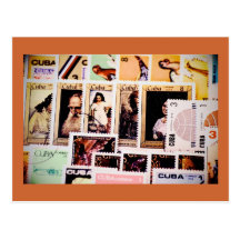 Le Cuba, timbres-poste vintages, cartes postales