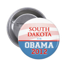 Le DAKOTA DU SUD pour Obama 2012 Badge Avec Épingle