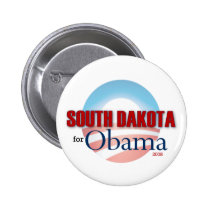 Le DAKOTA DU SUD pour Obama badges publicitaires