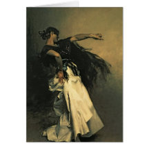 Le danseur espagnol, étude pour le "EL Jaleo", 188 Cartes De Vœux