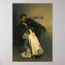 Le danseur espagnol, étude pour le "EL Jaleo", 188 Affiches