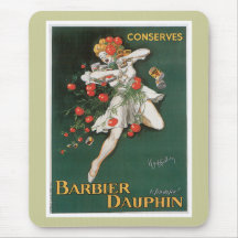 Le dauphin de Barbier conserve l'art vintage d'ann Tapis De Souris
