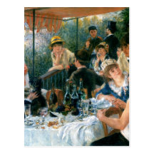 Le déjeuner de Renoir de la partie de canotage (18 Carte Postale