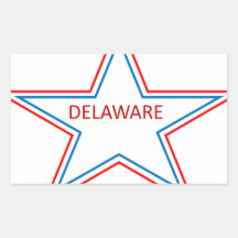 Le Delaware dans une étoile Adhésifs