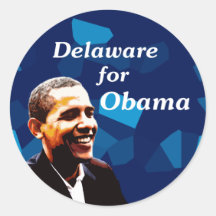 Le Delaware pour l'autocollant d'Obama