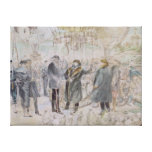 Le départ de Léon Michel Gambetta Toile Tendue
